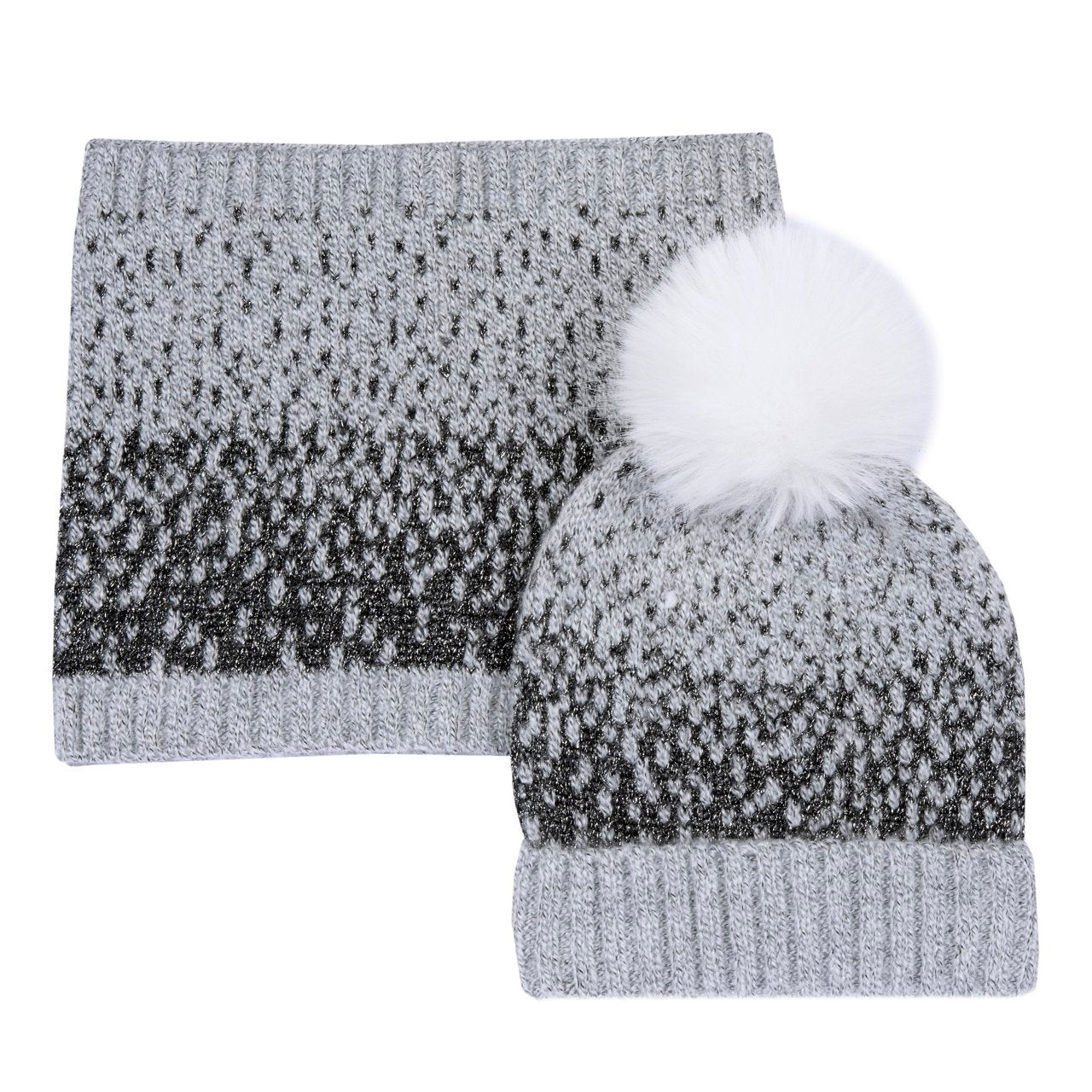 Set cappello e scaldacollo lurex