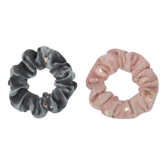 Scrunchies in velluto stellato