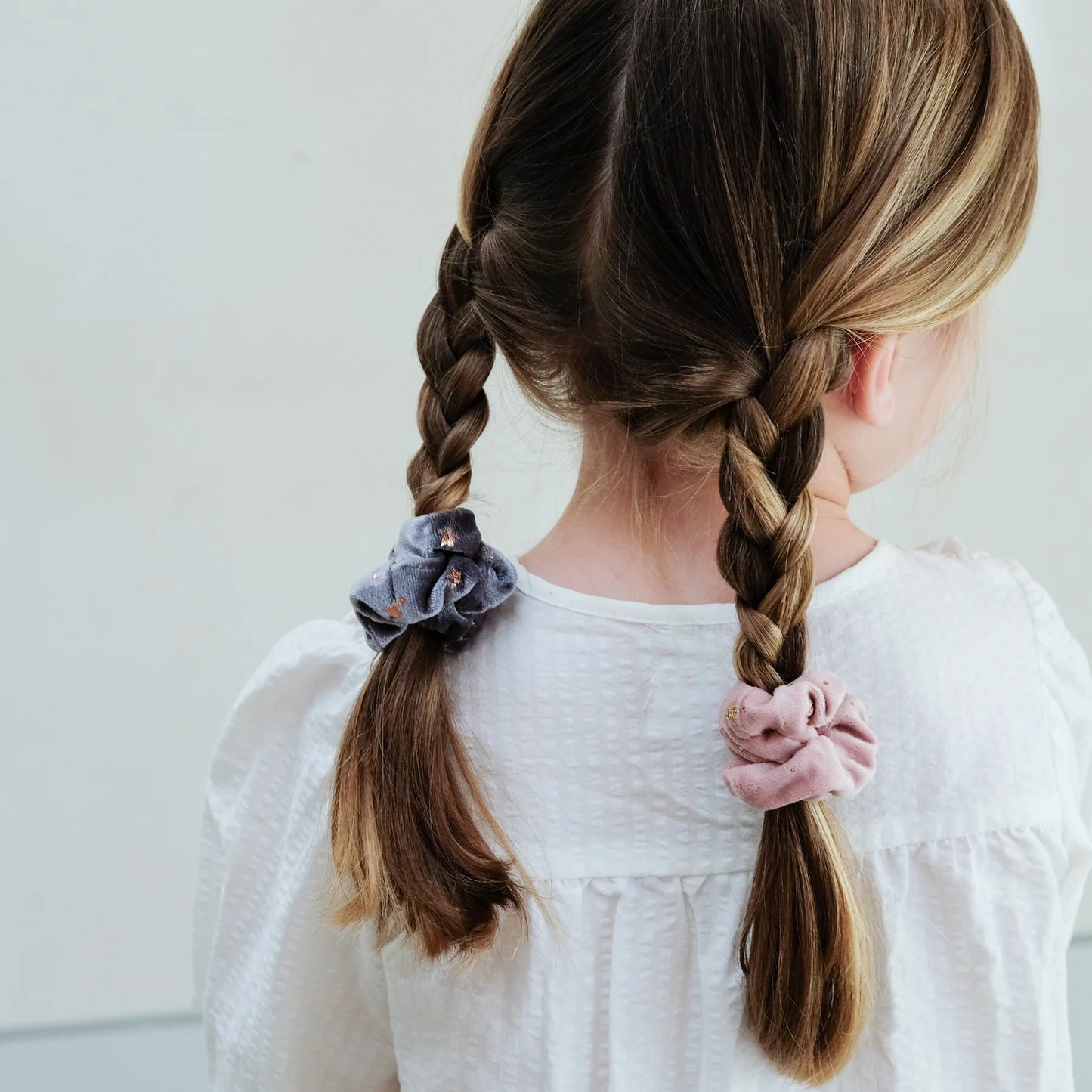 Scrunchies in velluto stellato