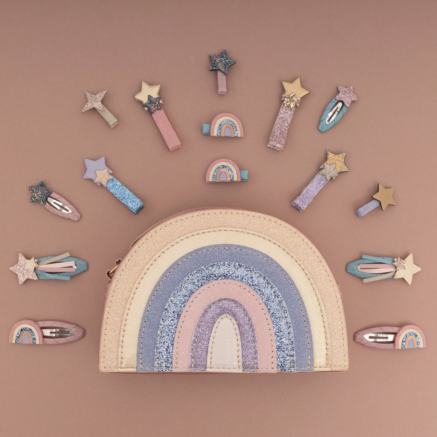 Mini clip arcobaleno
