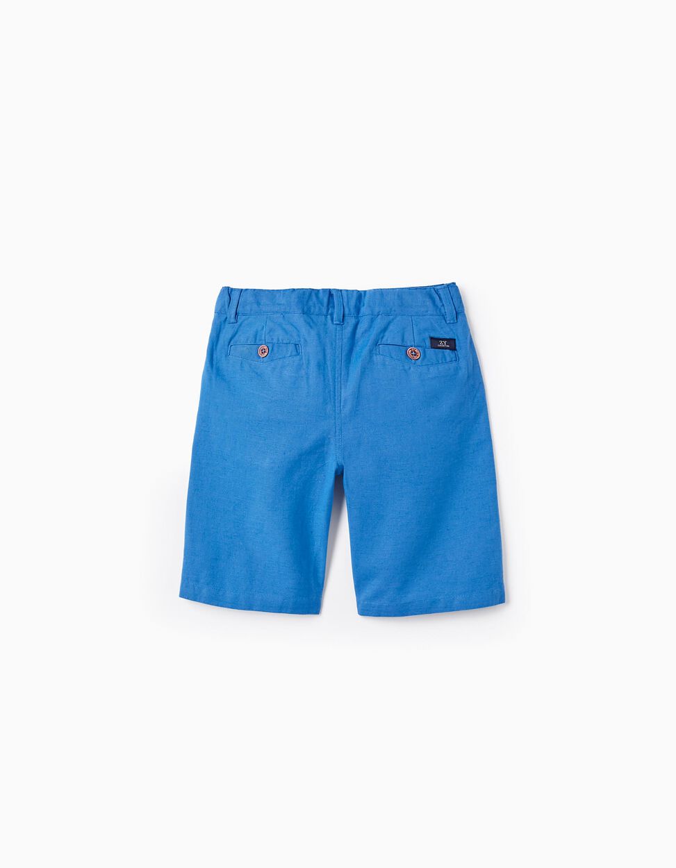 SHORTS CHINO DA BAMBINO IN COTONE E LINO