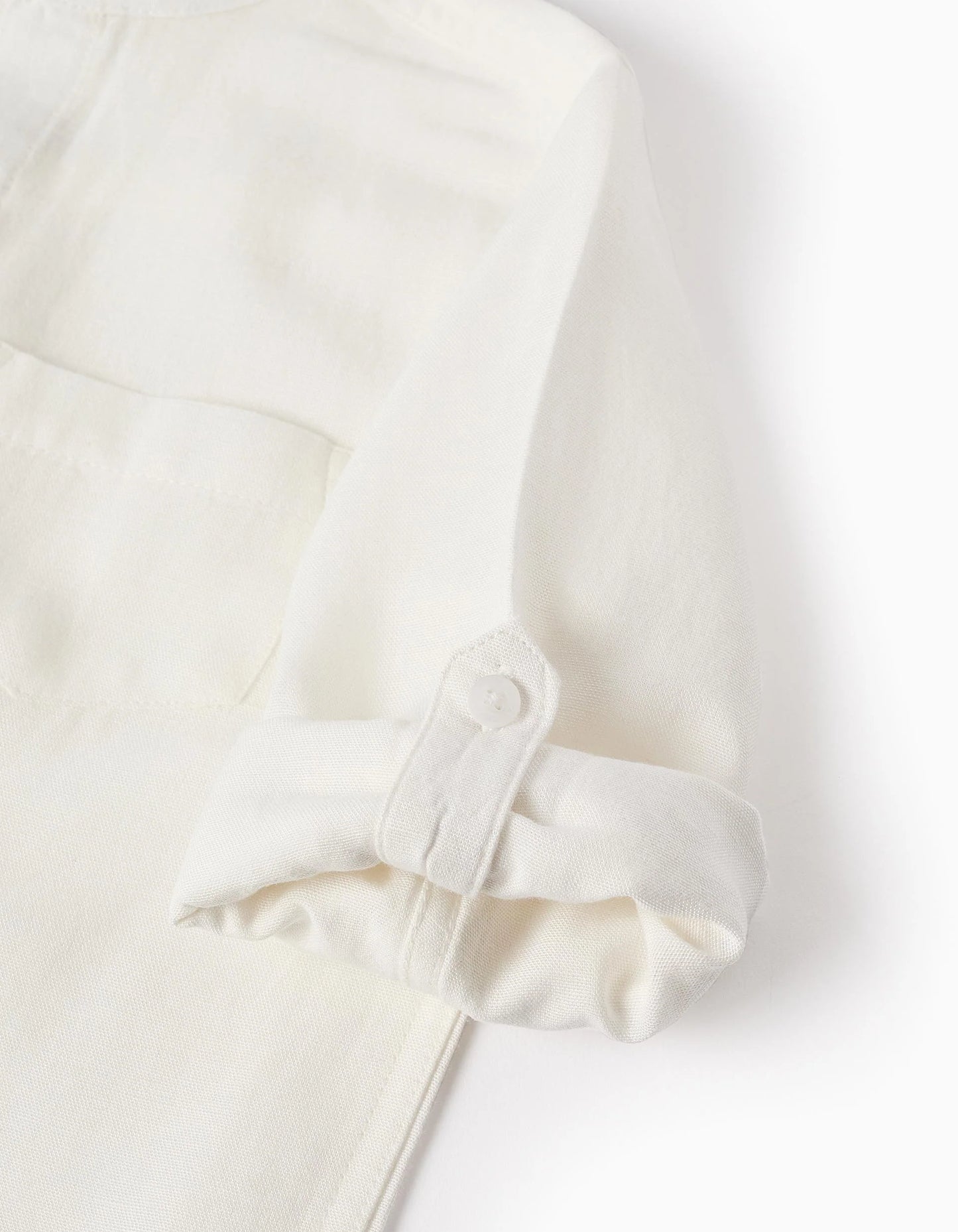 Camicia in misto lino alla coreana