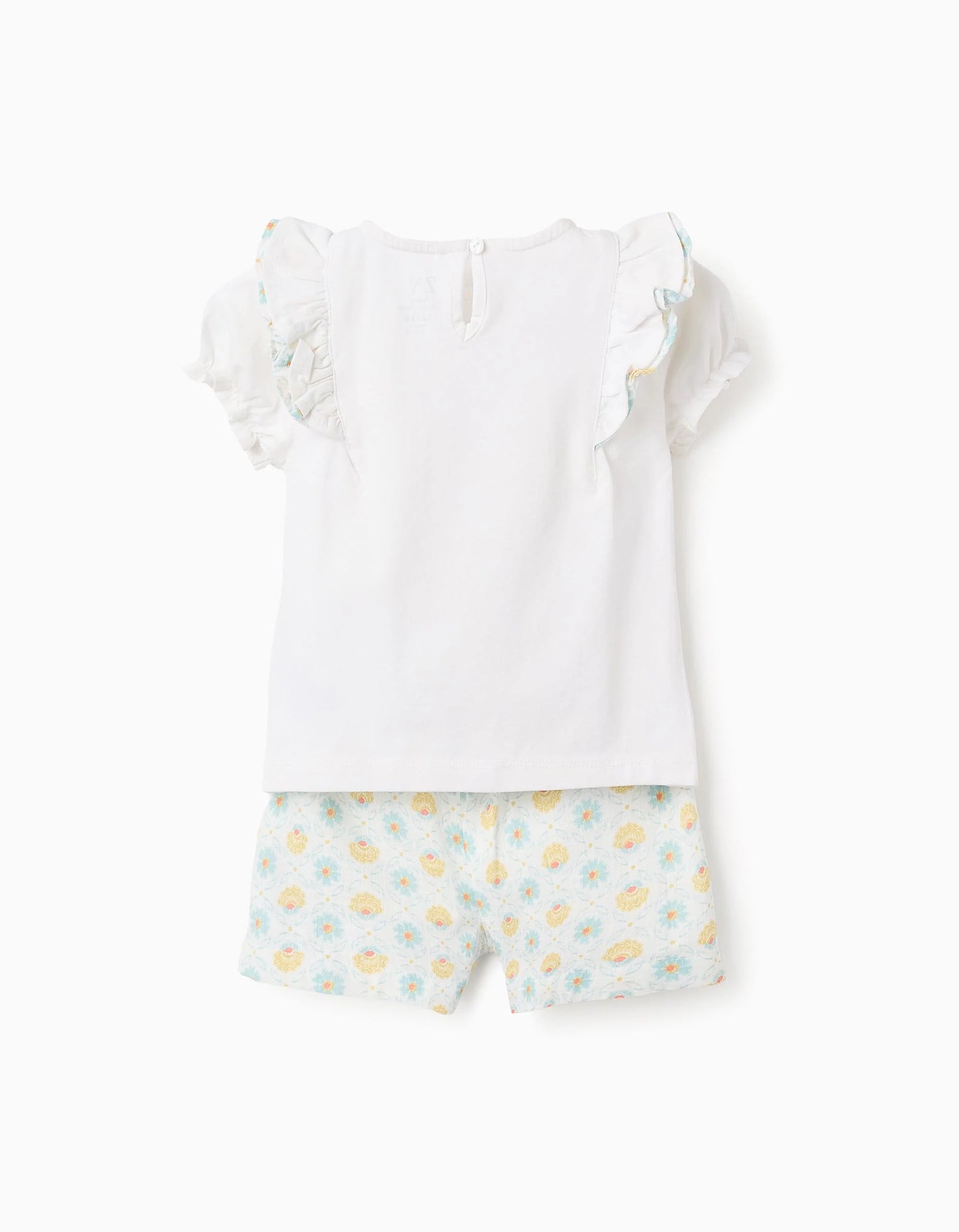 T/shirt + gonna-pantalone floreale