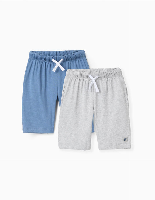 Confezione da 2 pantaloncini in jersey di cotone