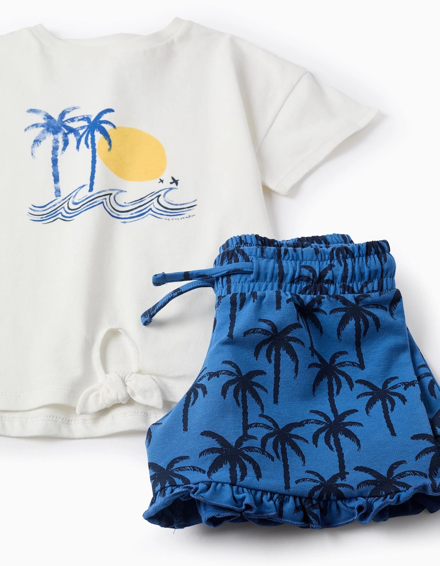 T-shirt in cotone + pantaloncini