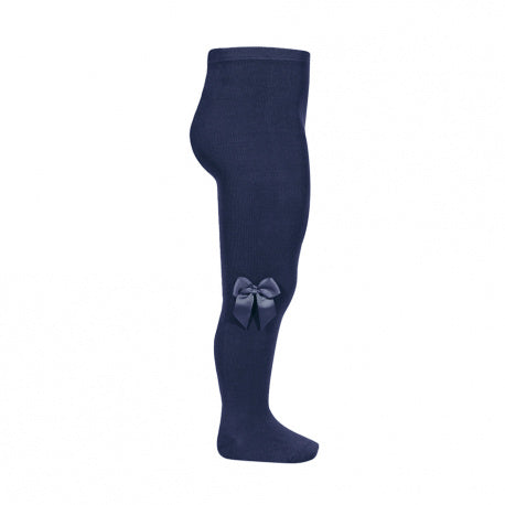 Calzamaglia in cotone con fiocco laterale