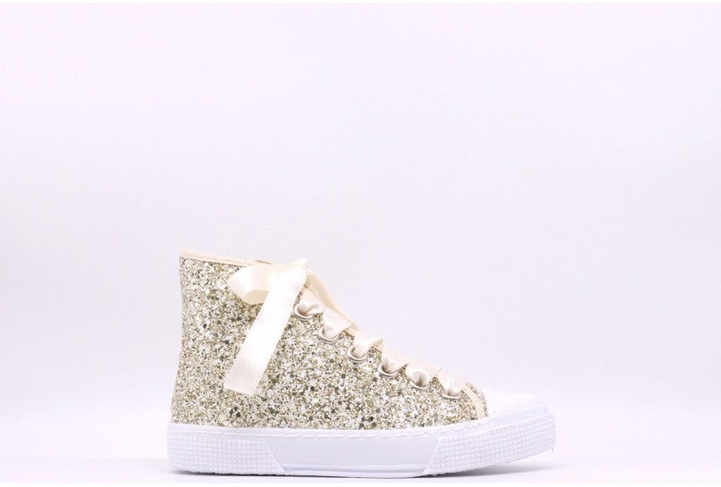 Bambina Scarpe Da Ginnastica Per Cerimonia Sneakers Bambina Bianca