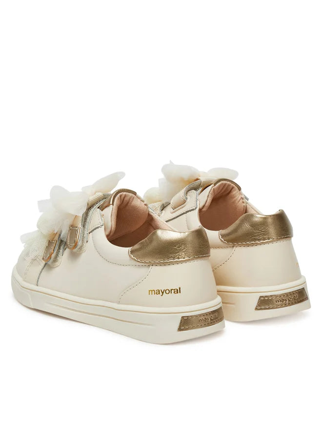 Scarpe con velcro e fiocchi in tulle