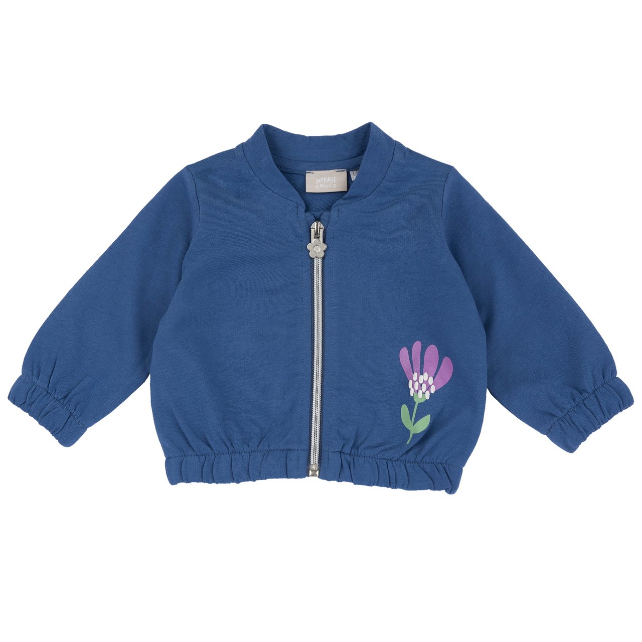 Felpa in cotone zip