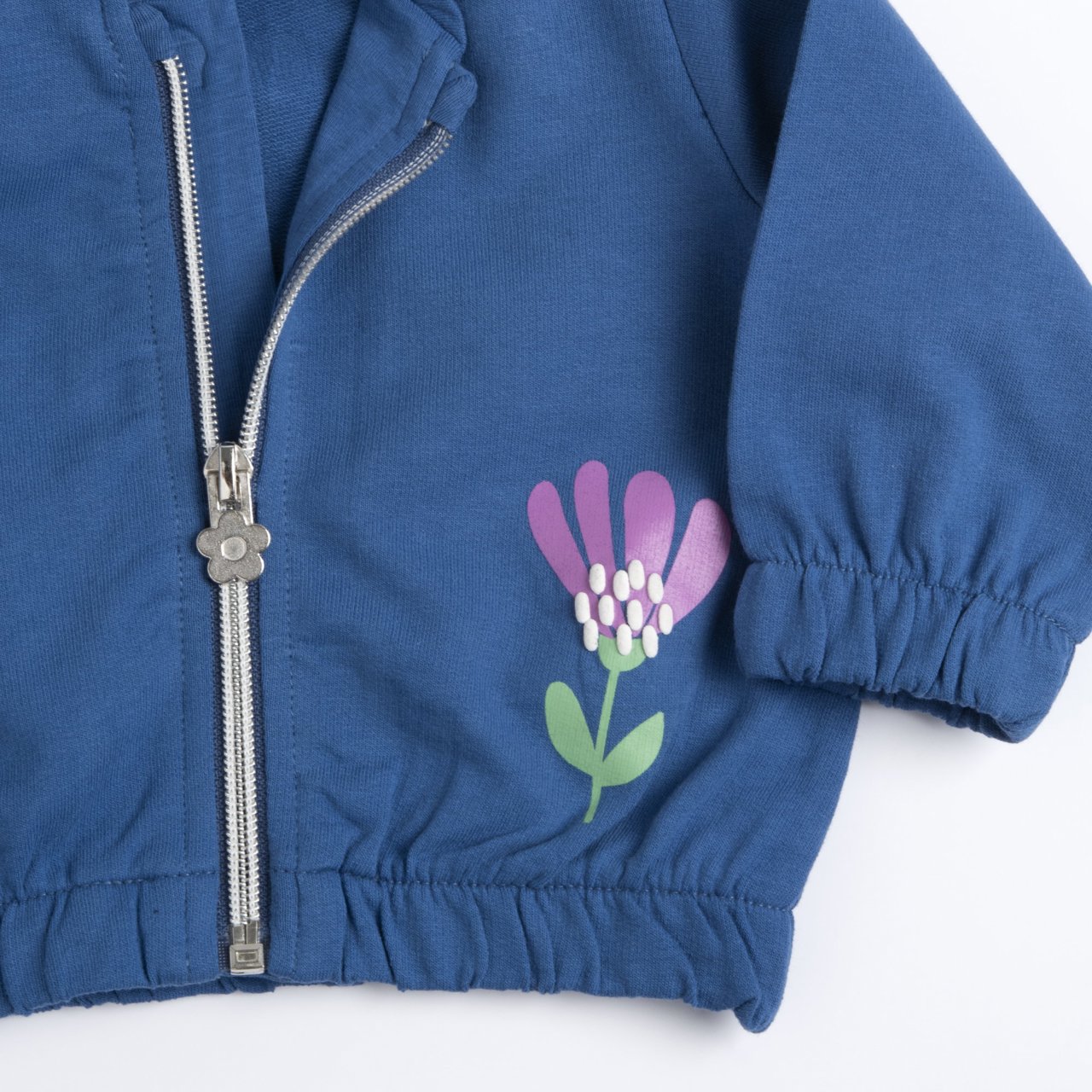 Felpa in cotone zip