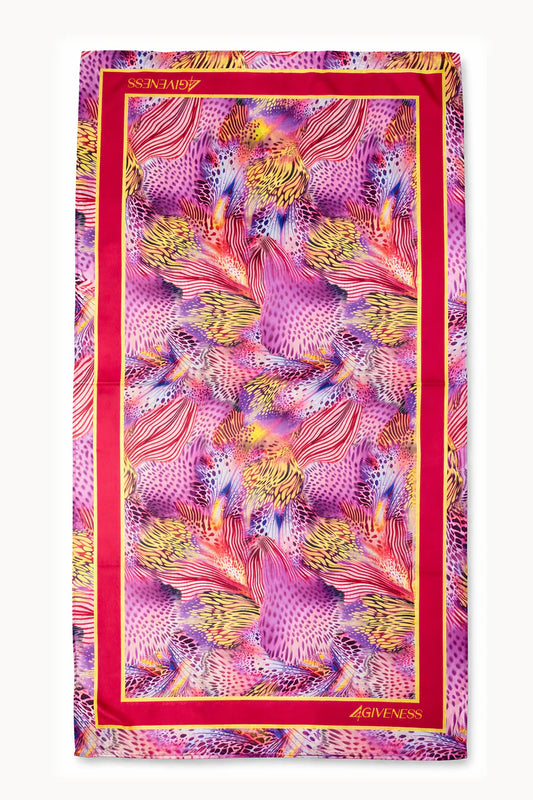 Telo mare pink foulard