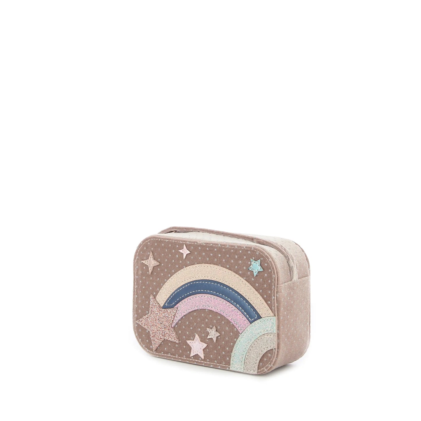 Borsetta in velluto e glitter