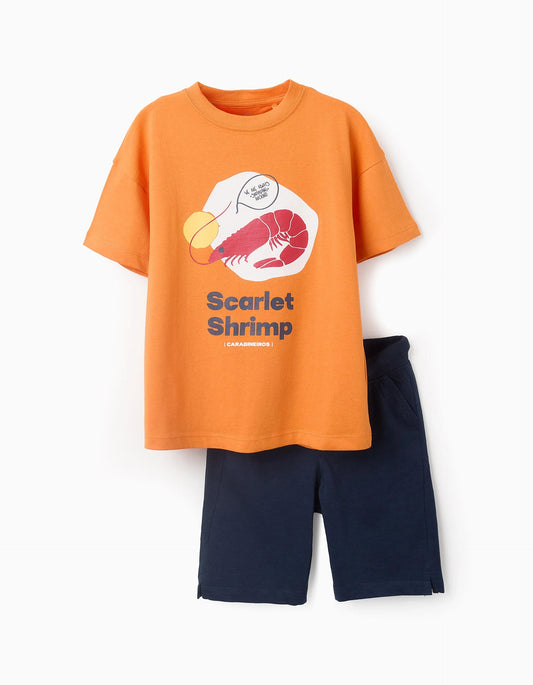 T-shirt + pantaloncini in cotone