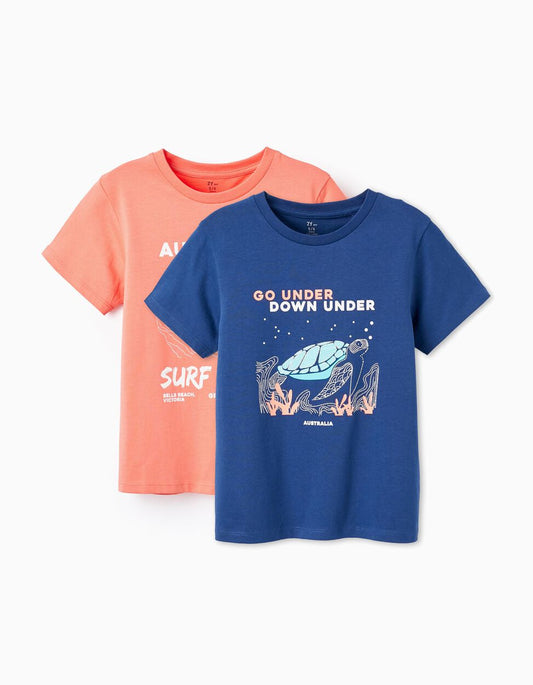 2 T-SHIRT IN COTONE