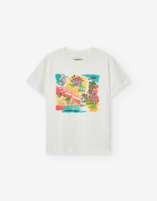 T-shirt in cotone con stampa