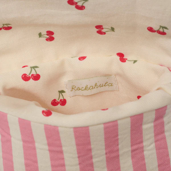 Borsa a righe con ciliegia