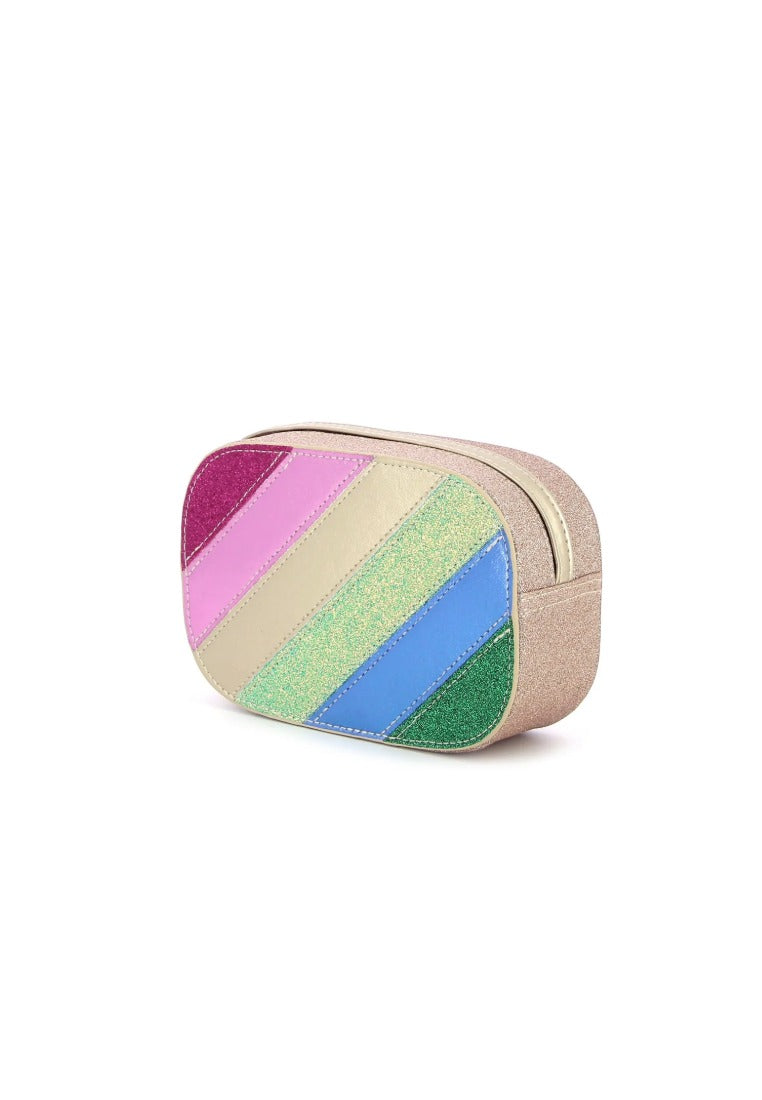 Borsetta a righe arcobaleno
