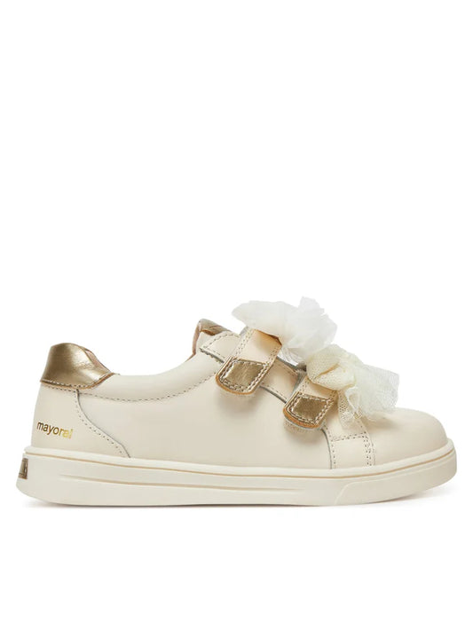 Scarpe con velcro e fiocchi in tulle